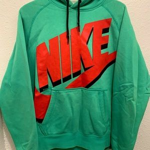 Teal/Green Nike Hoodie. Size Medium.